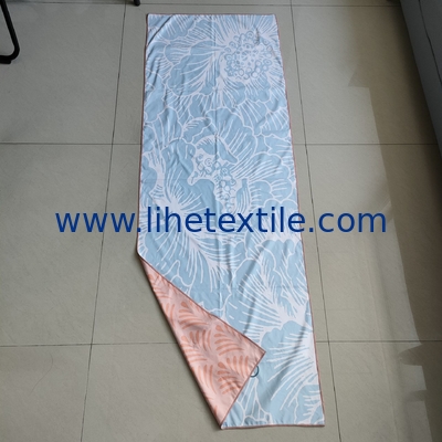 Manufacturer supply microfiber suede double side print swimming square sustainable custom beach towels wholesale