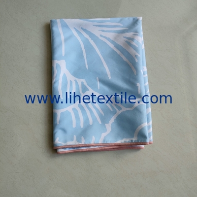 Manufacturer supply microfiber suede double side print swimming square sustainable custom beach towels wholesale