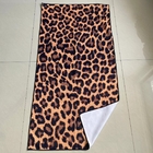 wholesale large microfiber beach towels with logo custom print  sand free beach towel leopard print beach towel