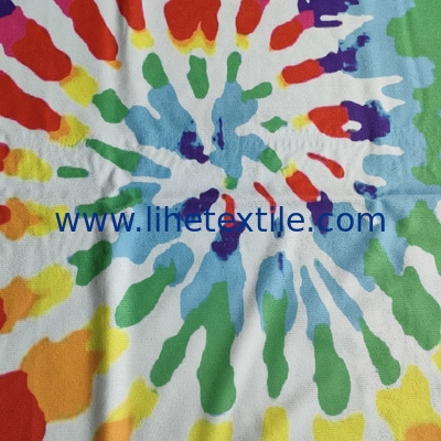 oversized quick dry microfiber sandfree recycled  beach towel with logo custom print tie dye beach towel