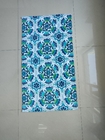 Hotsale organic cotton beach towel with logo custom print personalized printed flower pattern beach towel