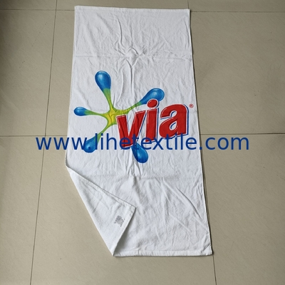 Clean and hygienic beach towels bath 100% cotton print beach towels with logo custom white beach towel