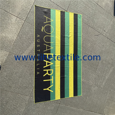 2022 hot sale high quality  light weight printed towel fabric stripe sandfree custom logo waffle beach towel