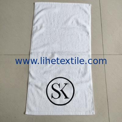 wholesale best selling luxury beach towels bath 100% cotton custom designer embroidered white beach towel