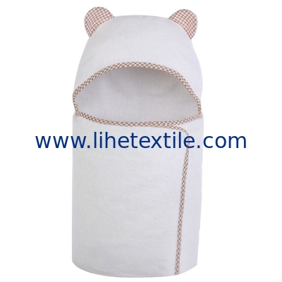 Wholesale soft fabric white bamboo fiber bath towels high water absorption baby white bath towel