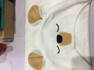 Hotsale high water absorption soft fabric kids white bamboo fiber  bath towels baby towel with hood animal
