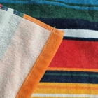 Amazon hot sale 100% cotton custom designer print with logo sublimation beach towels oversized stripe beach towel