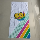 2021 best selling 100% organic cotton custom white beach towel with logo sand free printed beach towel