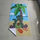 Does not fade printing swim microfiber cartoon kid beach towel animal organic microfiber recycled beach towel