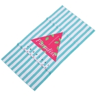 Amazon hot sale fabric stripe sandfree custom logo wholesale rainbows blue and white beach towels with logo custom print