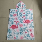 Customized wholesale digital print beach dry changing robes custom logo printing surf hooded poncho towel with pocket