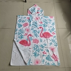 Customized wholesale digital print beach dry changing robes custom logo printing surf hooded poncho towel with pocket