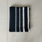 Wholesale 100% Cotton Beach Towels With Logo Custom Print Large Size Black Stripe Beach Towels