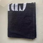 100% cotton jacquard bath towel custom logo velour woven jacquard beach towel