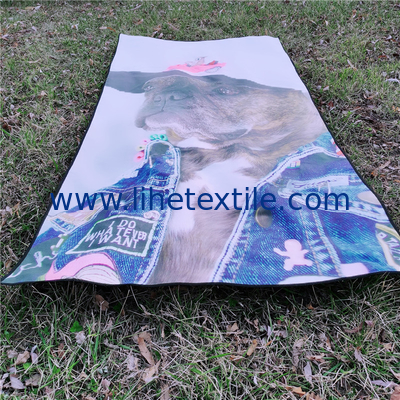 Environmental friendly custom animal photo print sand free  beach towel