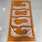 Custom 100% cotton large beach towel with logo printed luxury designer beach towel wholesale