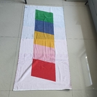 New Arrival Soft Cotton Jacquard Stripe Towel Multi Functional Beach Towel With Logo Summer Rainbow