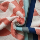 Hot selling Yarn dyed jacquard Customized Single velvet cotton soft beach bath towel