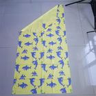 customized designer print fast drying microfiber printed shaped beach towel of shark