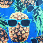 Normal Thickness Microfiber Fabric Summer Time  Pineapple Rectangle Beach Towels