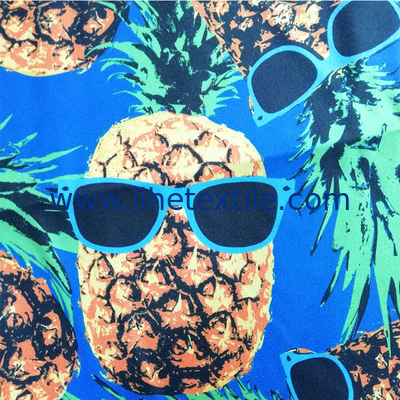 Normal Thickness Microfiber Fabric Summer Time  Pineapple Rectangle Beach Towels