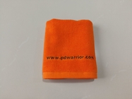 Wholesale super cheap 100% cotton custom fabric plain color embroidery logo beach towel