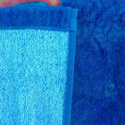 Extra large thick blue beach towel custom cotton marine plants printed beach towel