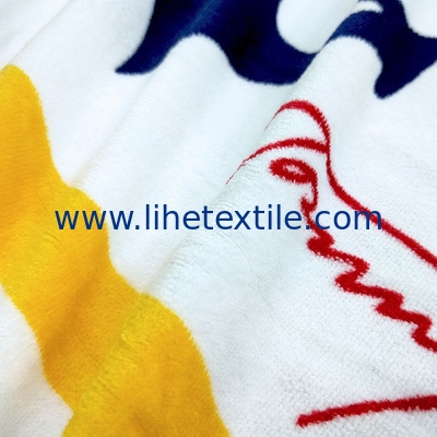 Wholesale 100% cotton yellow and white  striped navy anchor printed beach towel