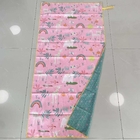 High Quality Light Weight Pink Microfiber Two Side Printed Beach Towel Quick Dry Sand Free Proof Recycled Beach Towel