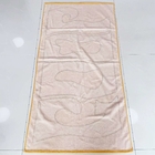 100% cotton double sides printing custom beach towel double sided printed oversize yellow cotton beach towel orange beac