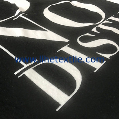 Wholesale Bulk Large Custom Black Cotton Printed Tassels Round Beach Towel With Logo