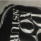Wholesale Bulk Large Custom Black Cotton Printed Tassels Round Beach Towel With Logo