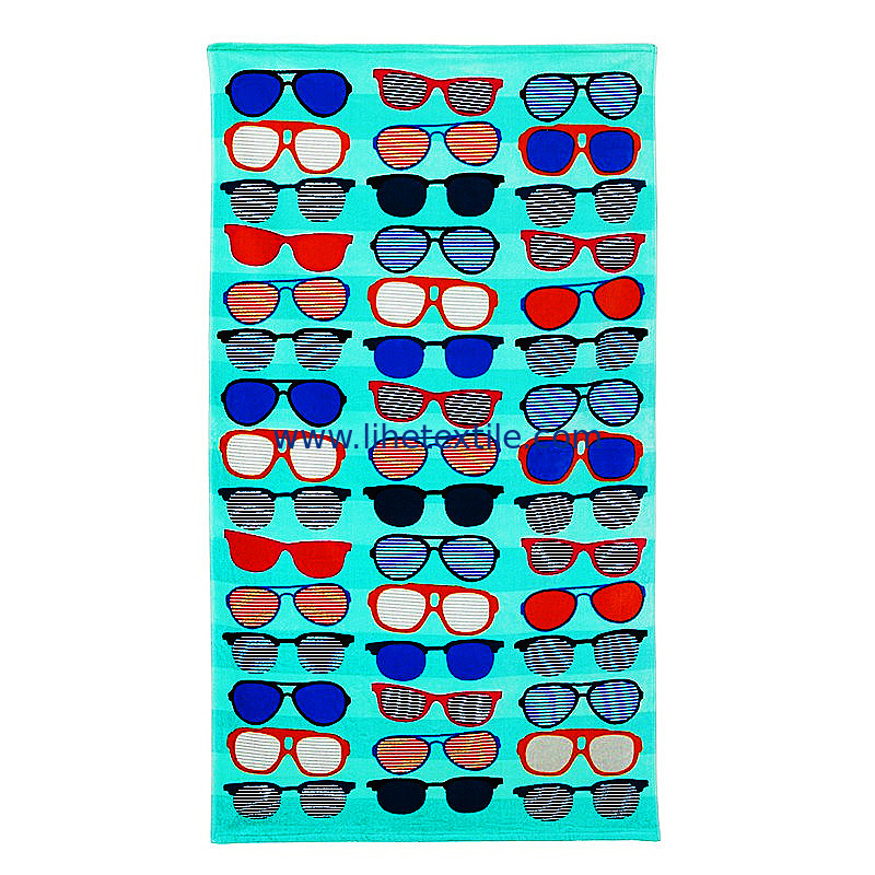 Wholesale Custom 100% Cotton Print Logo Design Sublimated Digital Printed Personalized Cartoon Kids Beach Towels