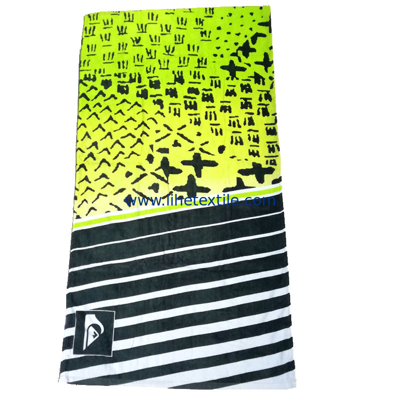 High quality promotional 70*140CM custom Size towel beach towel 100% cotton bath white beach towels with logo custom pri