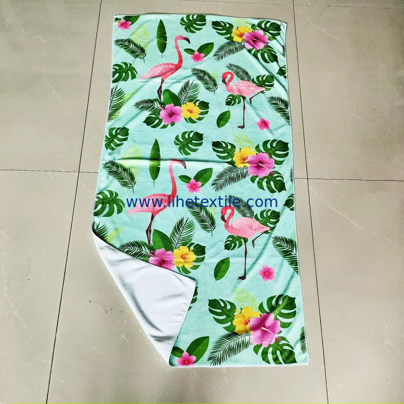 Hot Selling Dry Quickly Printed Microfiber terry Beach Towel With Cheaper Price