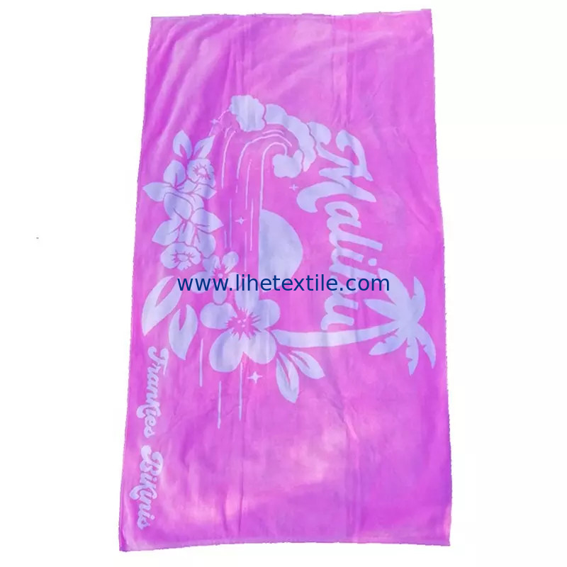 Factory pink purple thick beach towel luxury heavy custom jacquard beach towel