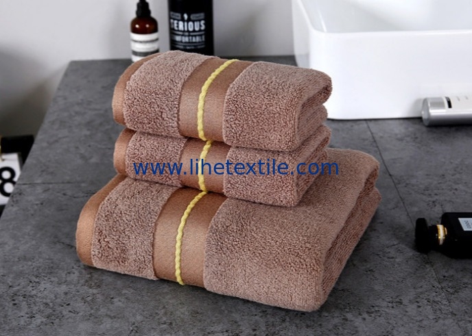 China wholesale 100% Cotton 3 Piece Hand Face Bath Towel Set