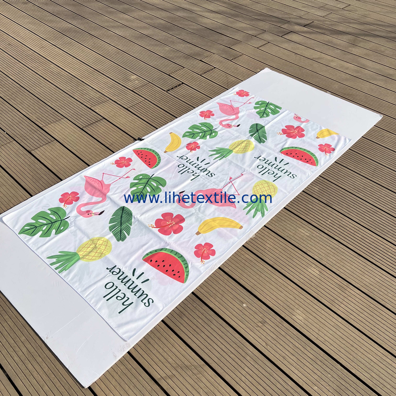 Beach towels with logo custom print Big Custom Brand Double sided printing beach towel