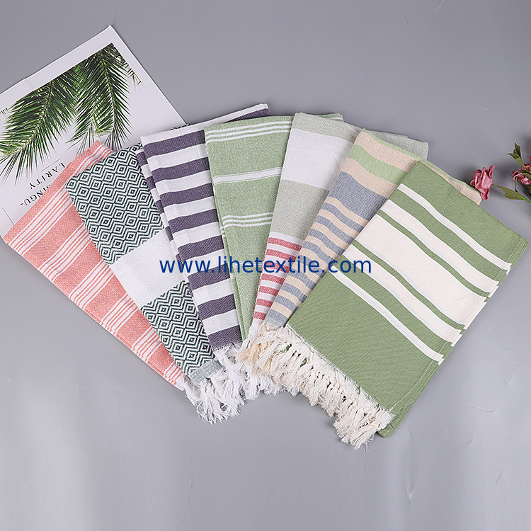 Turkish Beacn Towel Cotton Peshtemal  double side print Beach Towels