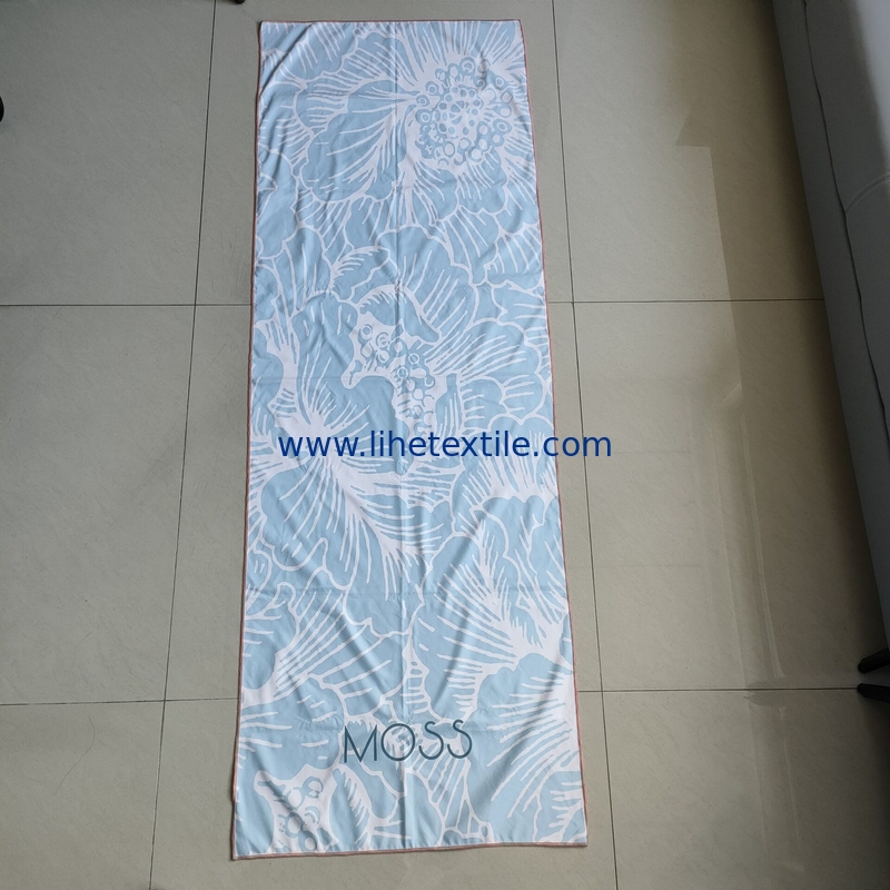 Manufacturer supply microfiber suede double side print swimming square sustainable custom beach towels wholesale