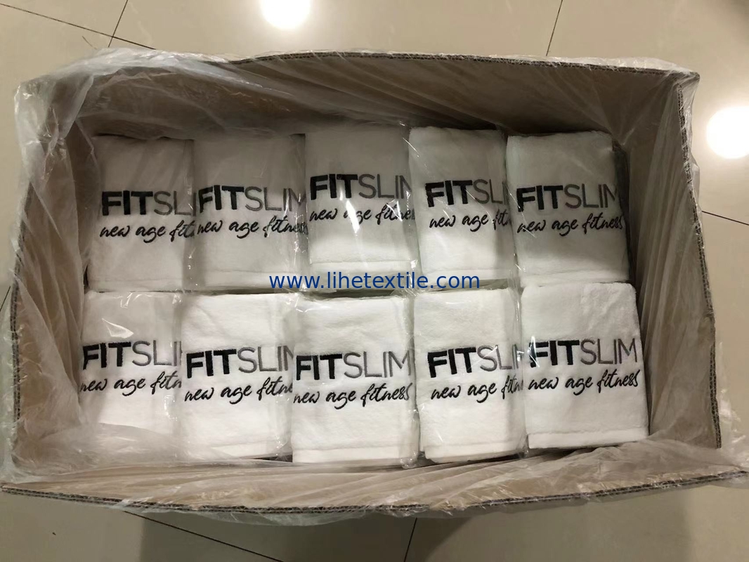 Gym Towels Sport Sports Custom Logo Embroidery Sweat Fitness Sublimation Jacquard With Cotton Hand Patch Hooded Towel