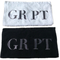 Wholesale 100% cotton face towel black and white custom hand towels with embroidery logo supplier