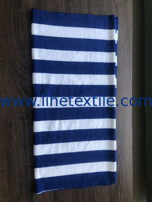 Custom Wholesale Digital Sublimated Printed Logo Sand Free Quick Dry Swimming Pool Cabana Stripe Microfiber Beach Towel